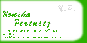 monika pertnitz business card